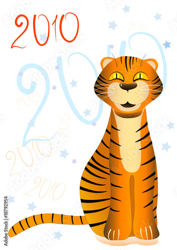 Tiger sitting