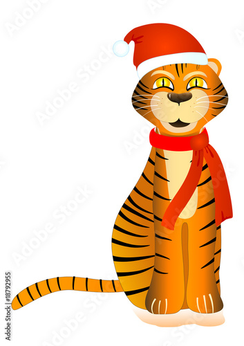 Tiger santa