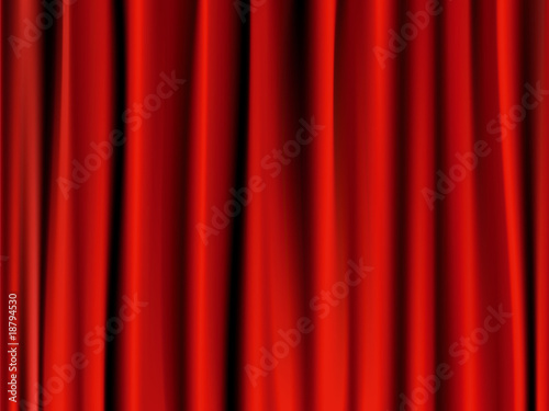 classic red curtain