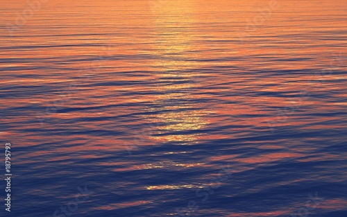 sunset reflection in the sea