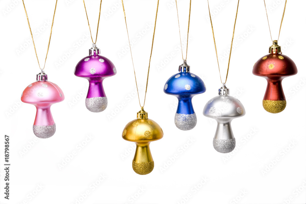 Obraz premium beautiful,christmas decoration mushrooms