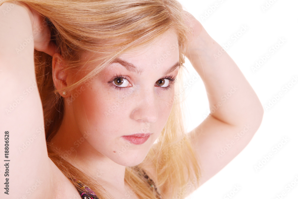 Model in Blond Model in Blond