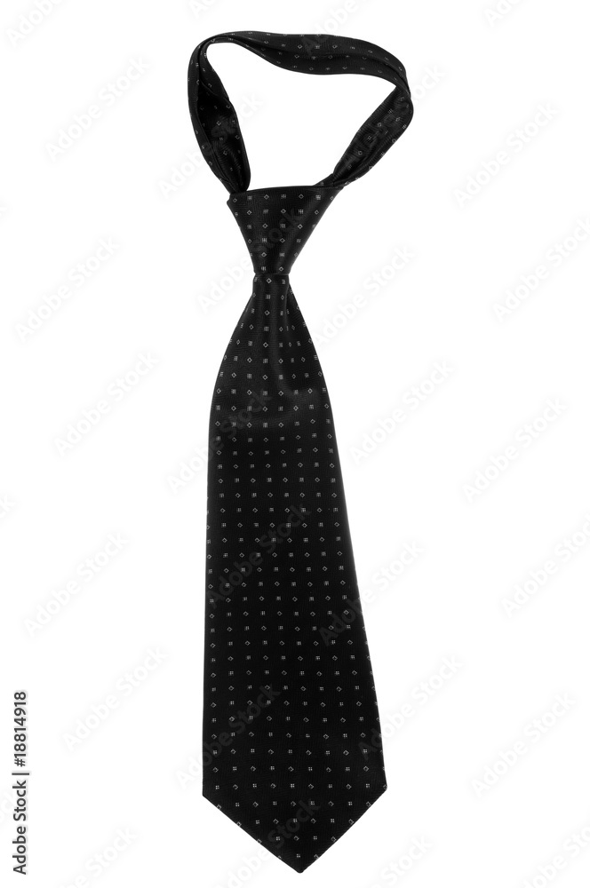Black tie isolated on white background Black tie isolated on white background