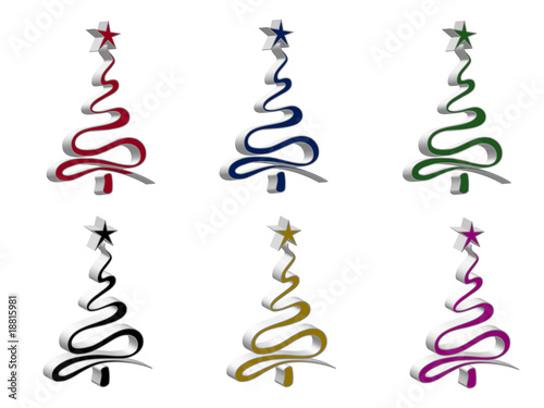 Alberi di natale in  3D