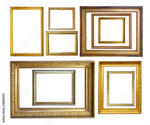 Set of Vintage gold picture borders