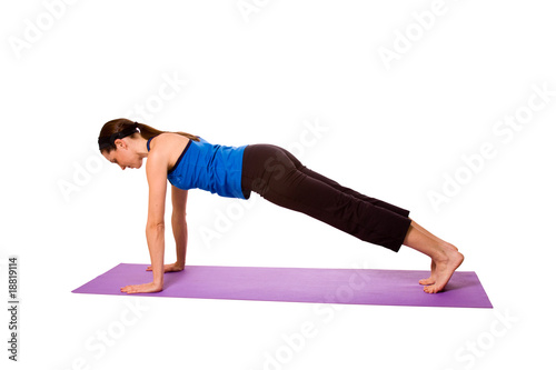 Woman in Yoga Position