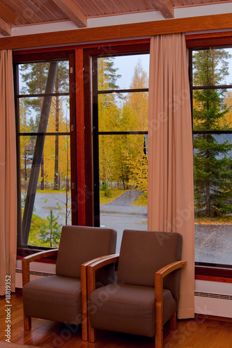 Cottage autumn window view © Tony_C
