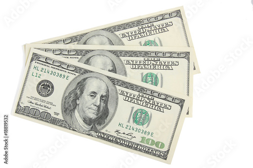 100 dollars cash banknotes