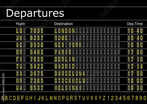 Make a Airport Arrivals or Departures Board