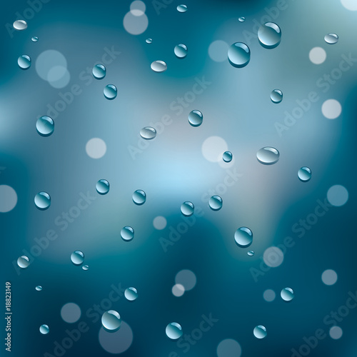 drops on the window