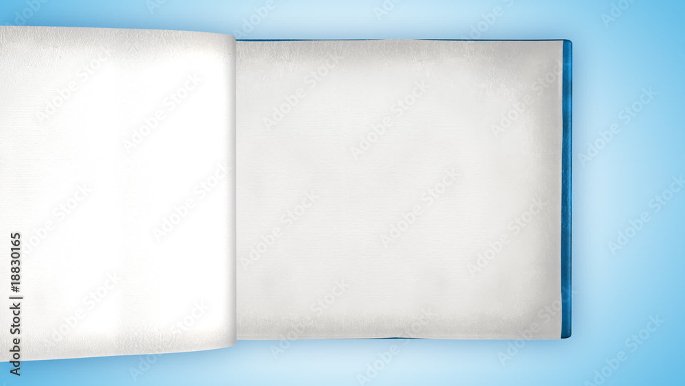 Fast flipping blank pages in modern book