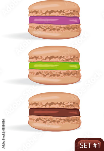MACARONS - dessert - set #1