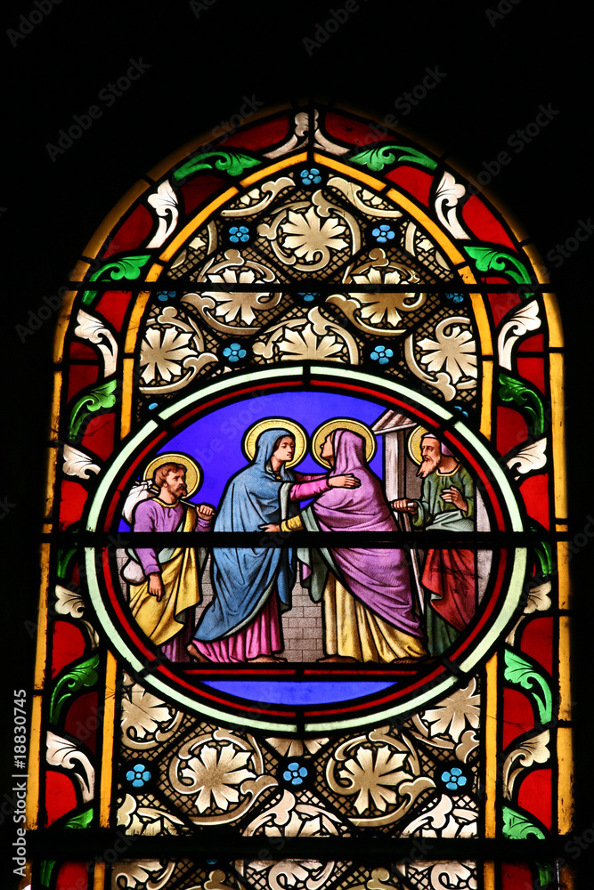 The Visiting (stained glass window)