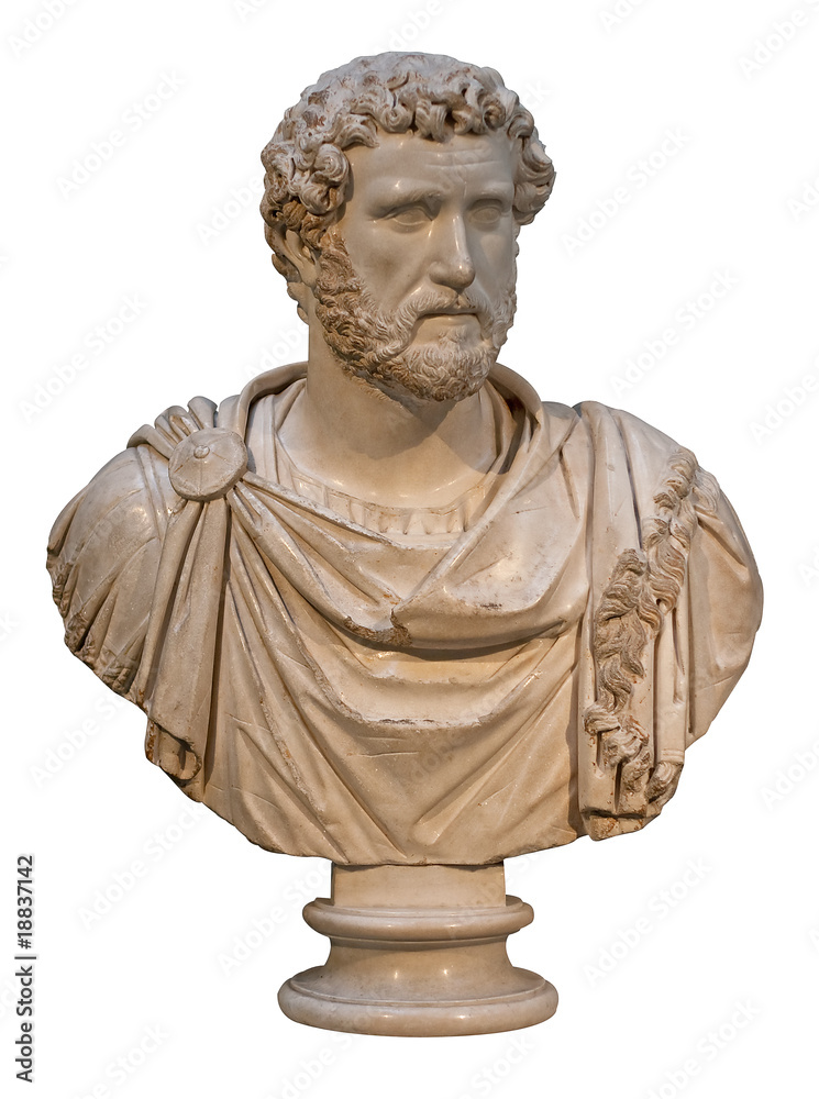 Obraz premium Marble bust of the roman emperor Antoninus Pius