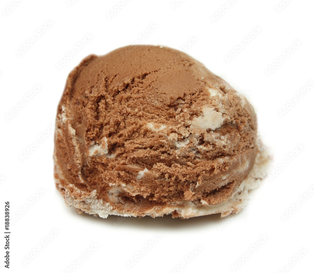 Chocolate ice cream scoop Chocolate ice cream scoop