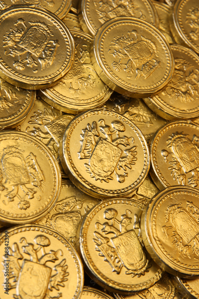 Naklejka premium Gold Coins / Treasure