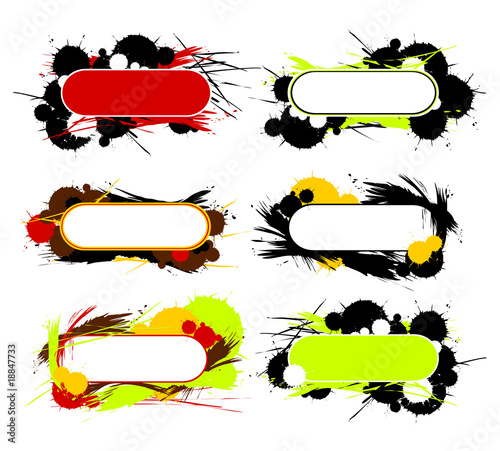 Banner retrò astratti