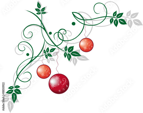 christmas element, Weihnachten, Ranke, xmas, floral
