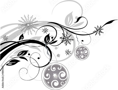 christmas element, Weihnachten, Ranke, xmas, floral