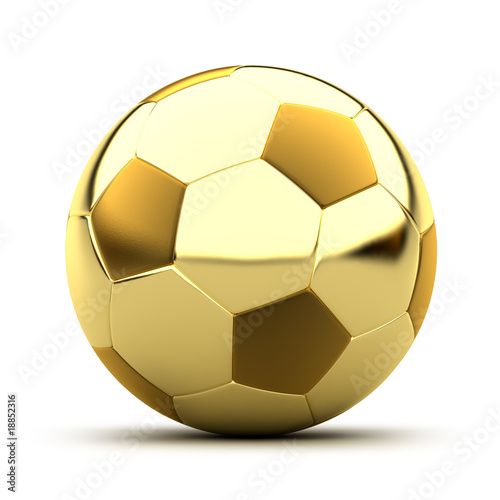 Golden soccer ball