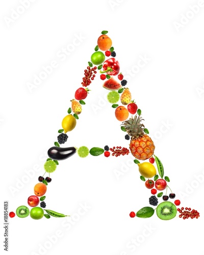 Fruit and vegetables lettre...