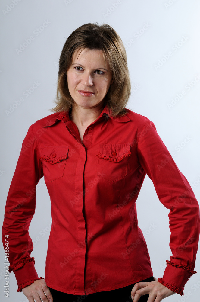 serious woman in business