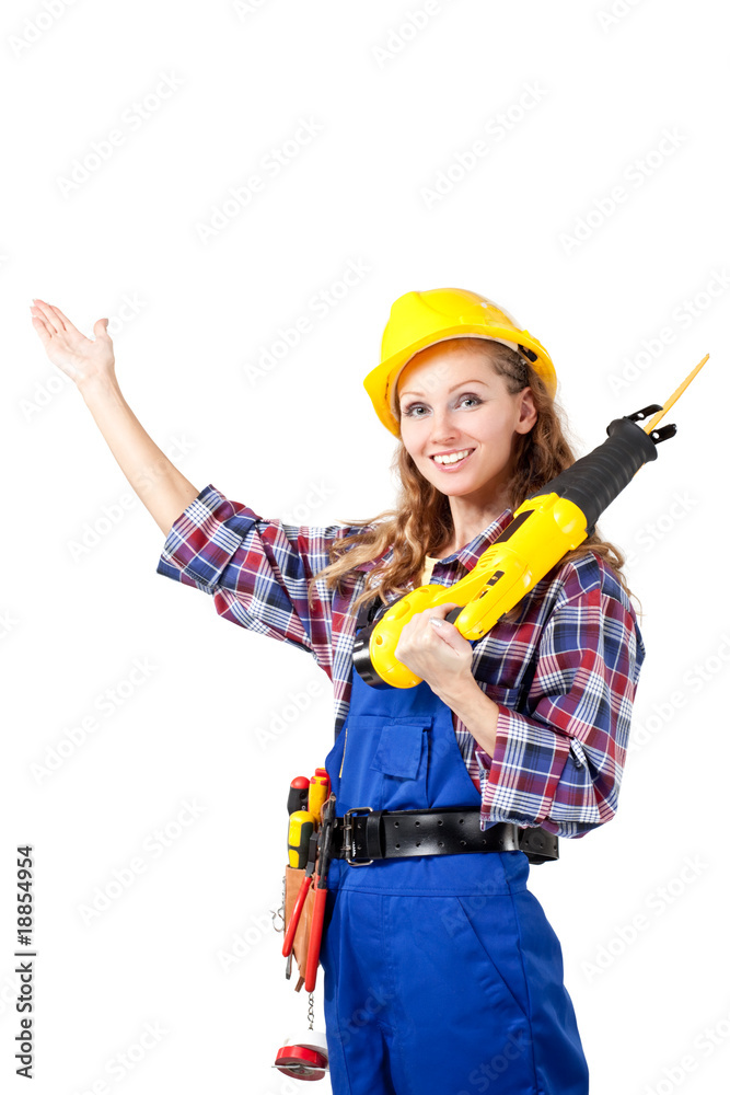 female construction worker