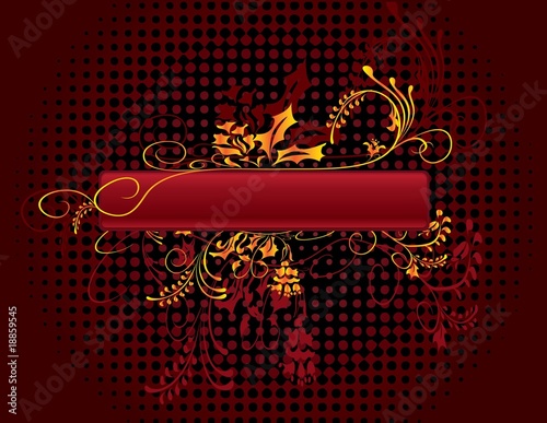 Abstract floral background with place for text