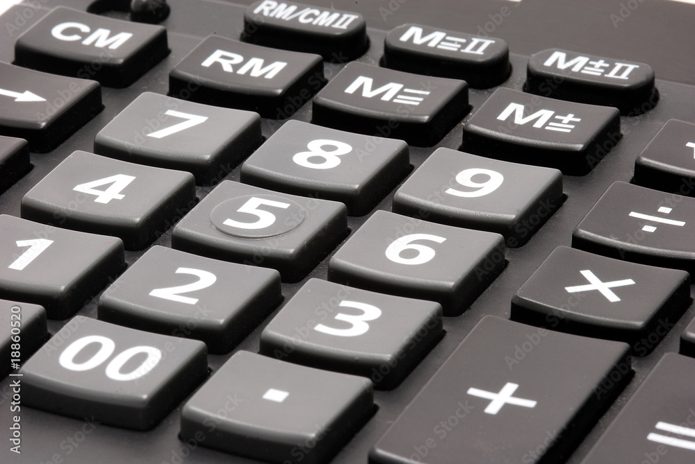 keyboard of calculator close-up keyboard of calculator close-up