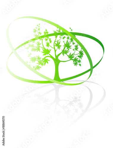 ecological symbol in a tree