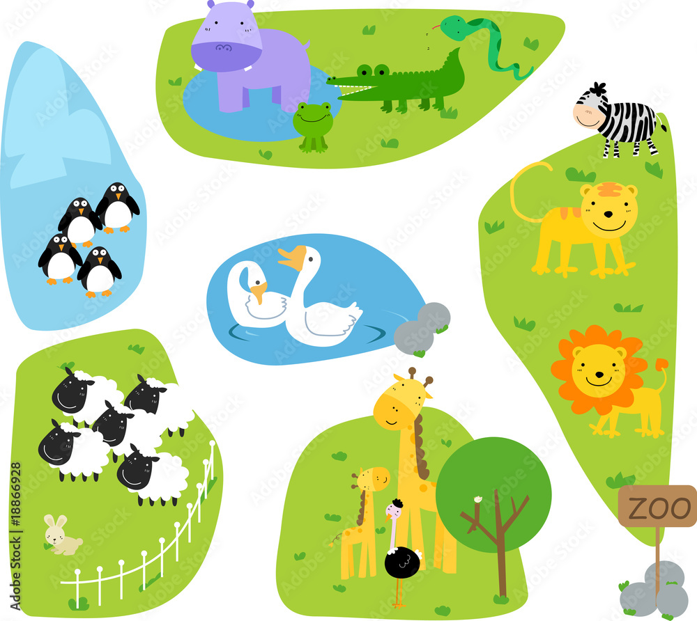 Naklejka premium zoo