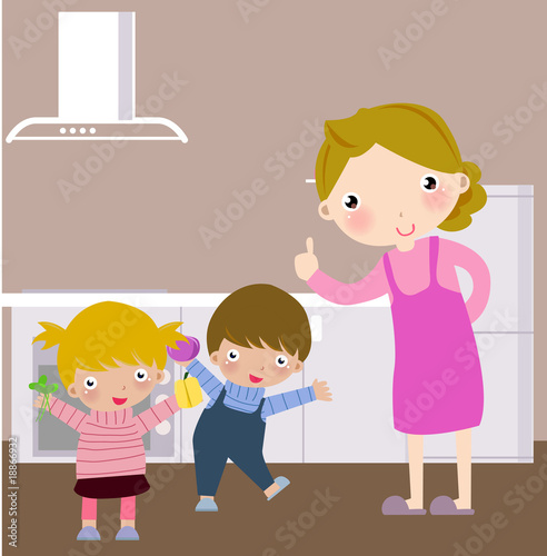 family cooking