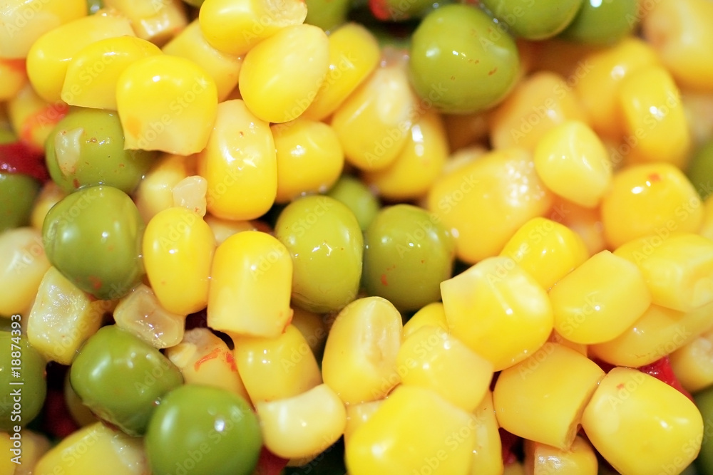 Corn and peas