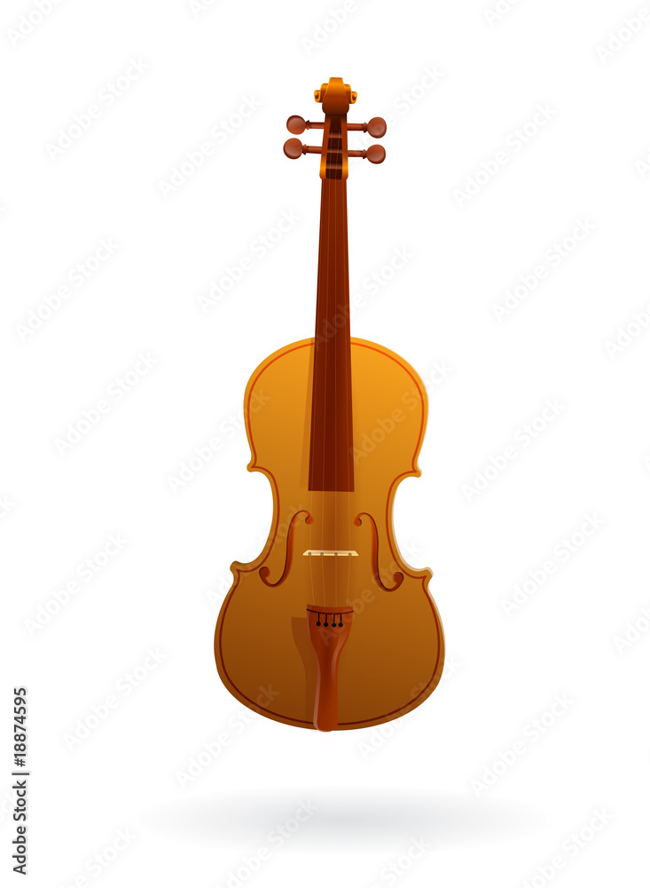 vector violin isolated