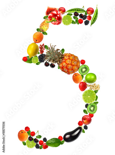 fruit and vegetable numero 5
