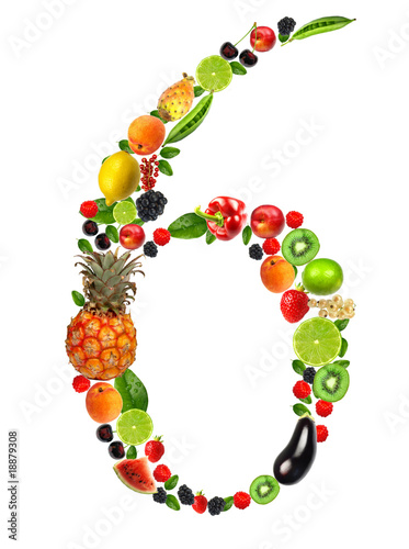 fruit and vegetable numero 6