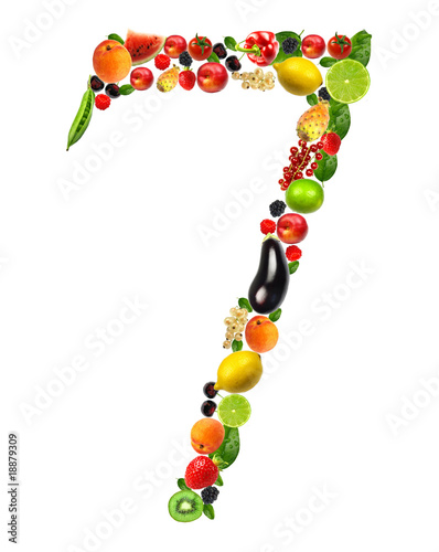 fruit and vegetable numero 7
