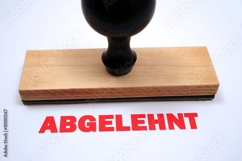 stempel abgelehnt photo