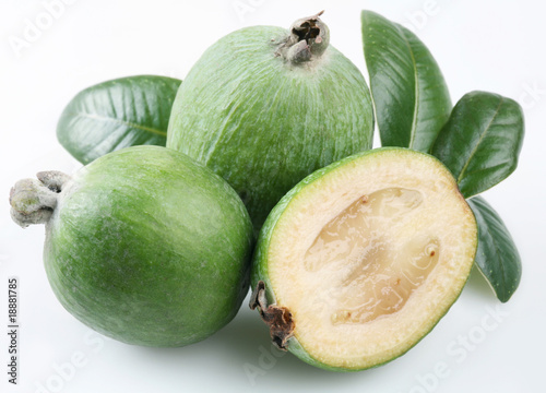 Feijoa on a white background photo