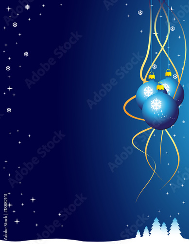 Blue winter background