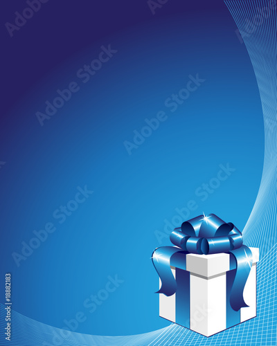Gift box on the abstract background