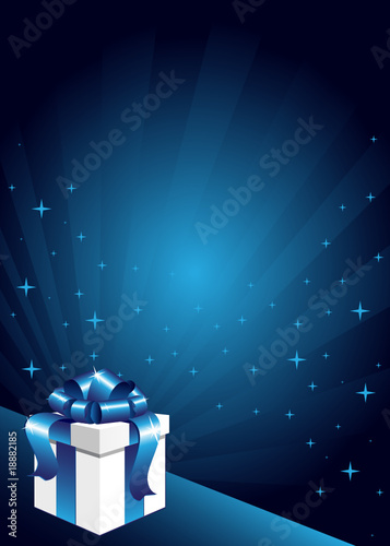 Gift box on the abstract background