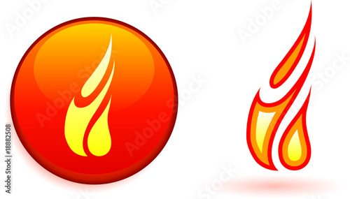 Flame and fire design elemets