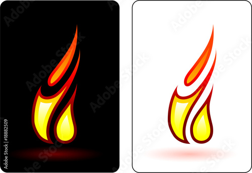 Flame and fire design elemets