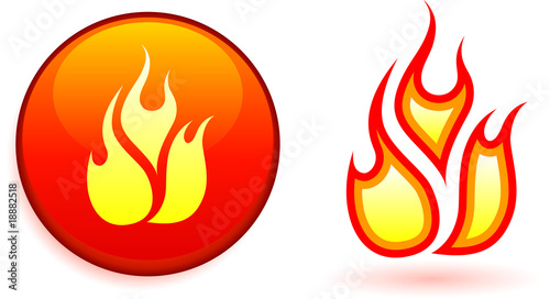 Flame and fire design elemets