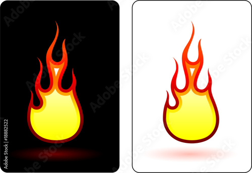 Flame and fire design elemets