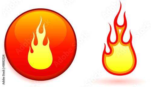 Flame and fire design elemets