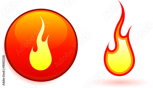 Flame and fire design elemets