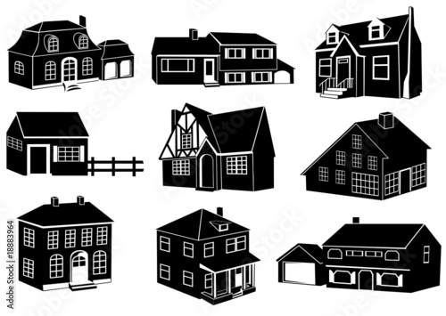 Houses in different styles