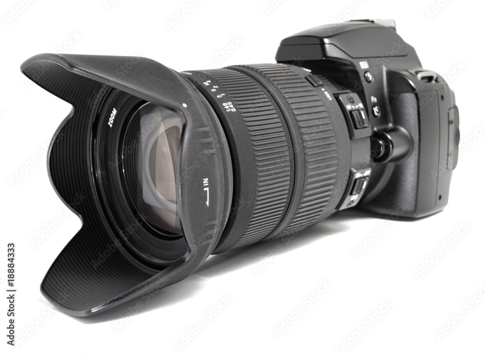 Fototapeta premium Black digital camera.